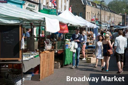Broadway Market in HackneyImage with link to high resolution version